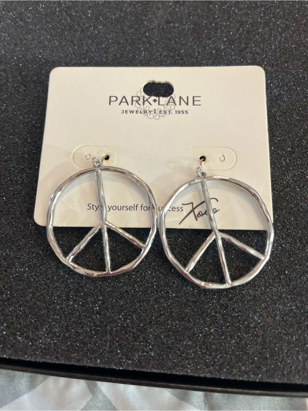 Park Lane peace earrings